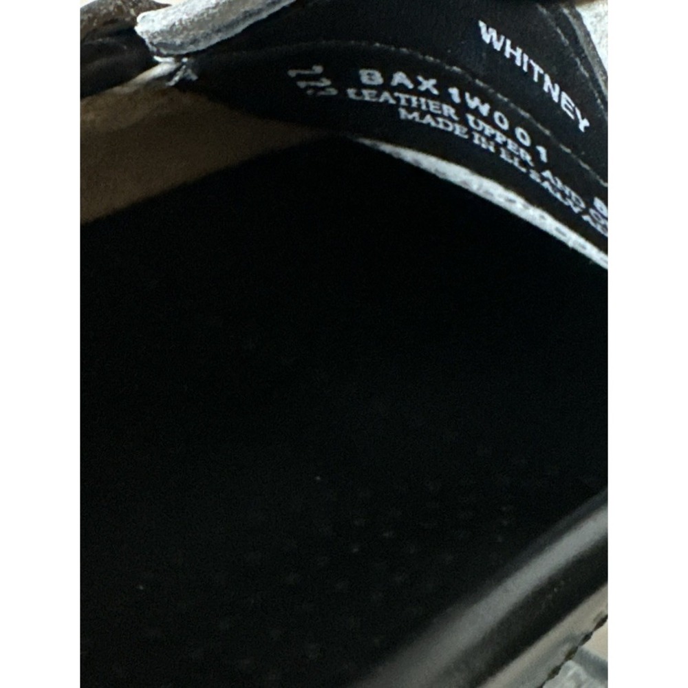 G.H. Bass Weejuns Whitney Shoes Penny Loafers Black White Leather Oxfords 8 M - Picture 6 of 8